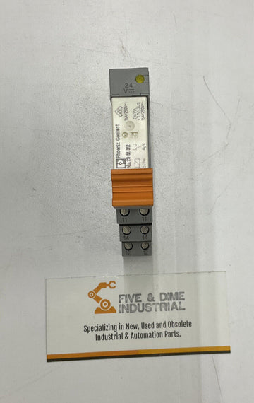 Phoenix Contact 29-61-312 Relay w/ 25-67-772 Din Socket