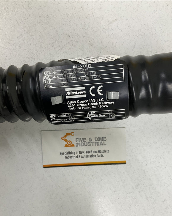 Atlas Copco 80433.000315 Heated Hose 230V 240W 1.5 Meters