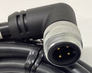 Amphenol P29359-M6  4-Pole 600V  90 Degree to Straight Cable-5