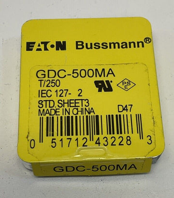 Bussmann GDC-500MA Fuses Box of 5 - 0