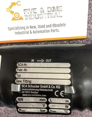 Sca Schucker 80433.000182 Hot Melt Heated Cable Hose - 0