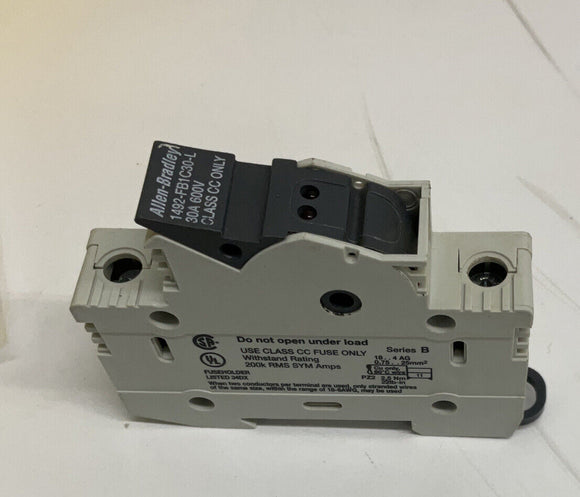 Allen Bradley 1492-FB1C30-L Fuse Holder Class CC 30A 600V
