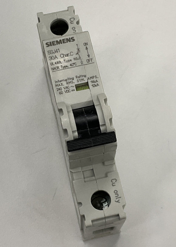 Siemens 5SJ4130-7HG40 HSJ Circuit Breaker 30 Amp Din Mount