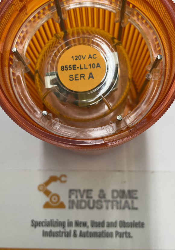 Allen Bradley 855E-10TL5 Ser. A 120V Orange Stack Light