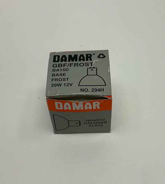 Damar 294H GBF/Frost 12-Volt 20-Watt Quartz Halogen Bulb Lamp