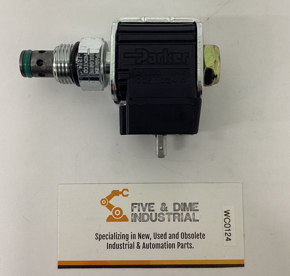 Parker DSL08IN Hydraulic Cartridge Valve w/ CCP-024-D 24VDC Coil