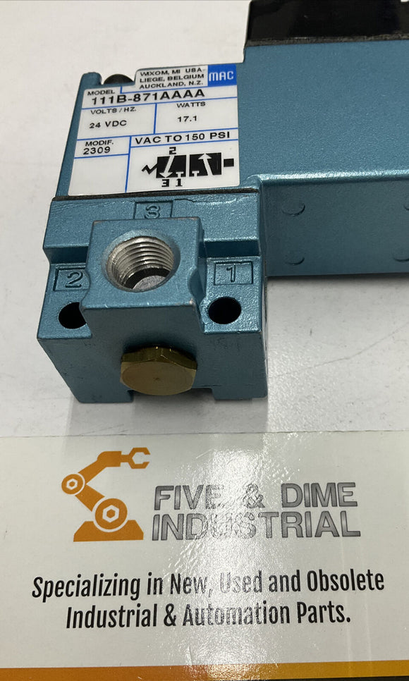 Mac 111B-871AAAA 24 YDC Solenoid Valve