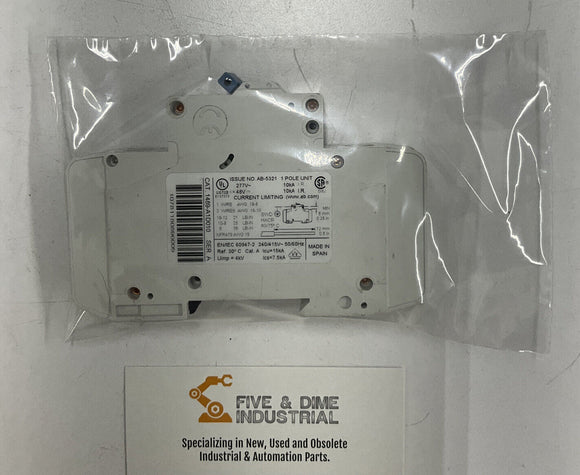 Allen Bradley 1489-A1D010 Circuit Breaker Ser. A 1-Pole 1A 277V
