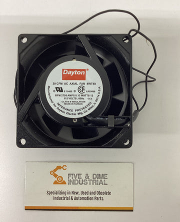 Dayton 4WT40 NOS 30 CFM AC Axial Fan 115VAC