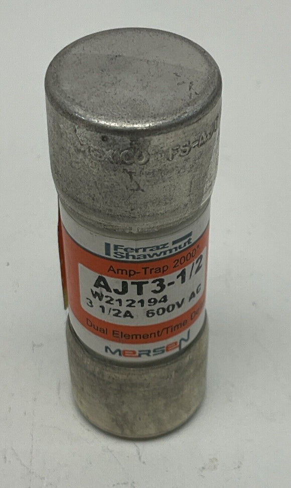 Mersen Amp-Trap AJT3-1/2, 3.5A Time Delay Dual Fuse 600V