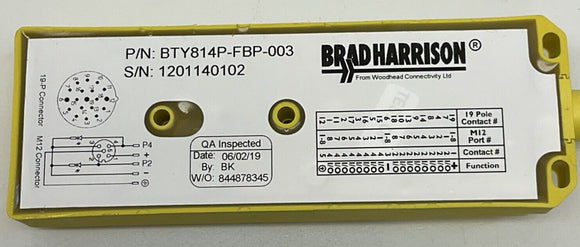 Brad Harrison BTY814P-FBP-003 MPIS System Sensor
