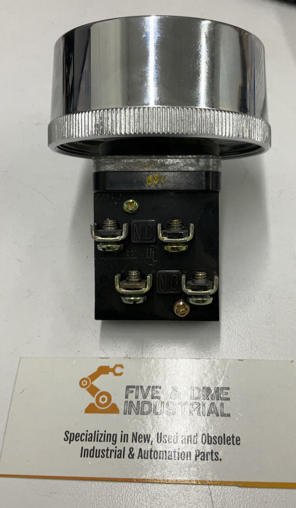 Fuji Electric 70C-1A 2-3/4 Oversize Black Push Button Momentary