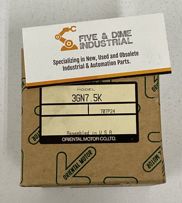Oriental Motor 3GN7.5K Gear Head