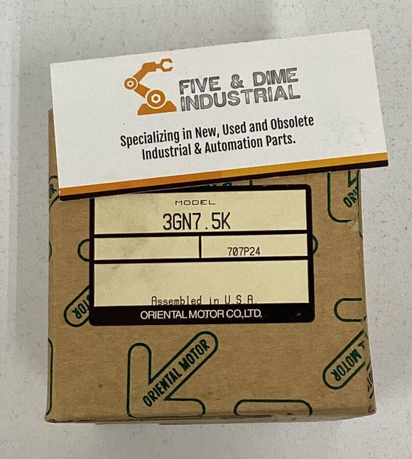 Oriental Motor 3GN7.5K Gear Head