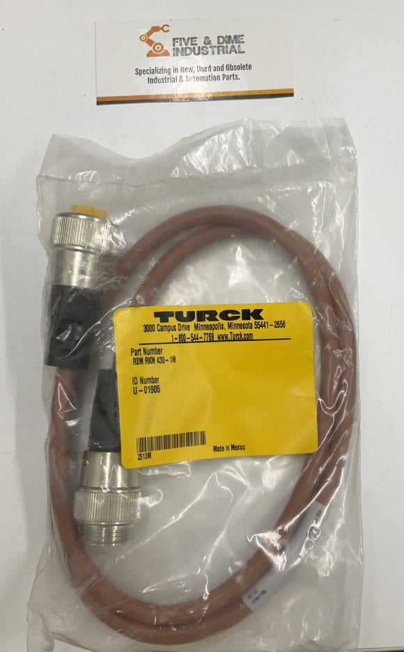 Turck RSM RKM 430-1M Cordset Cable U-01905