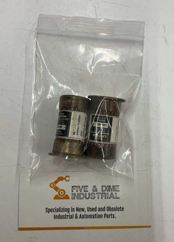 Bussmann Limitron JJS-40 Current Limiting Fast Acting Fuse 40A 600VAC
