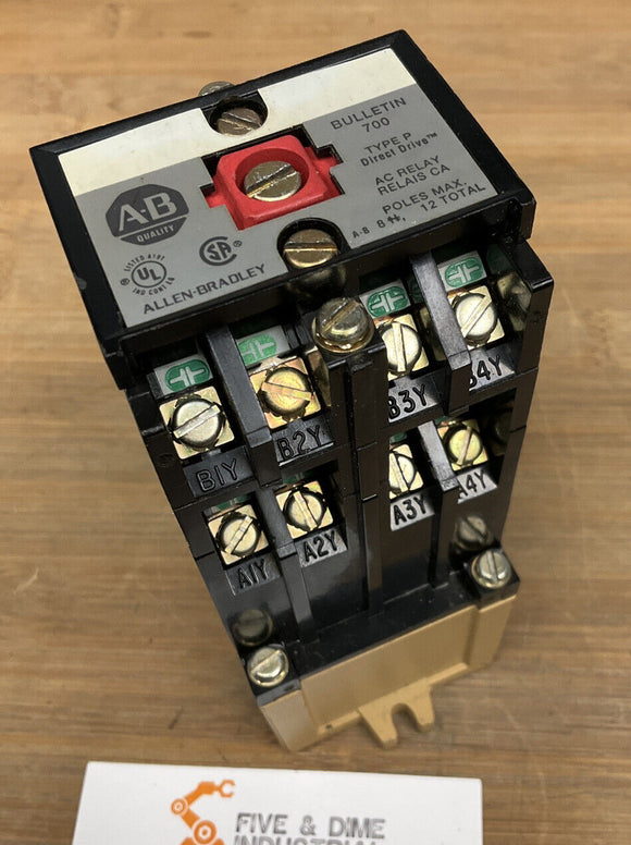 Allen Bradley 700-P000A1 Control Relay SER B 115V Coil
