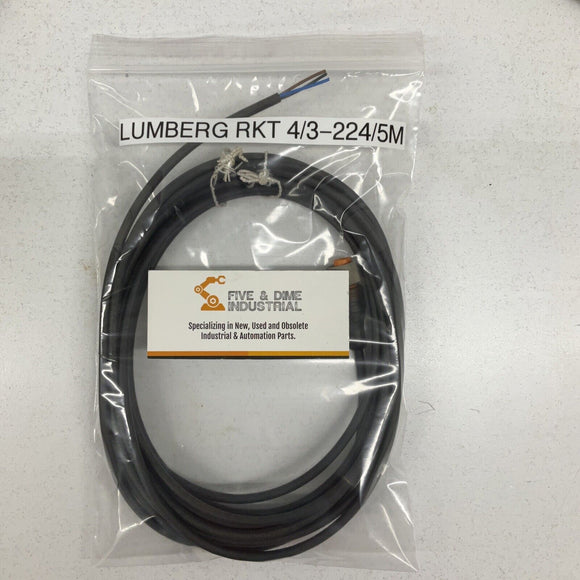 Lumberg Automation RKT 4/3-224/5M Cordset
