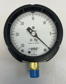 Ametek 1931 150215 Solfrunt Pressure Gauge 30 Hg  PSI 4-1/2 1/2 NPT-4