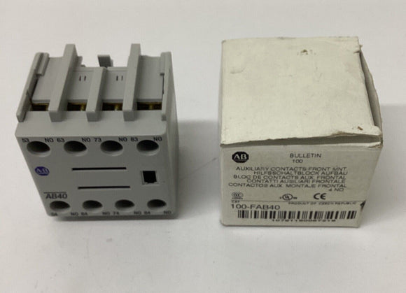 Allen Bradley 100-FAB40 Front Mount Auxiliary Contact Block