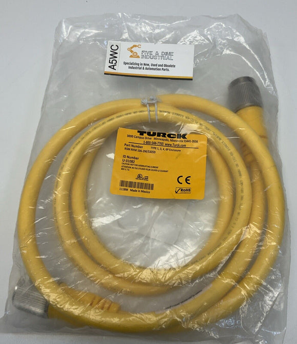 Turck RSM RKM 106-2M/S3059 Minifast Double Ended Cordset U-31082