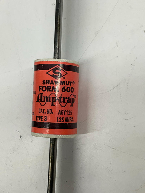 Mersen Shawmut A6Y125 Form 600 125-AMP Fuse Type 3