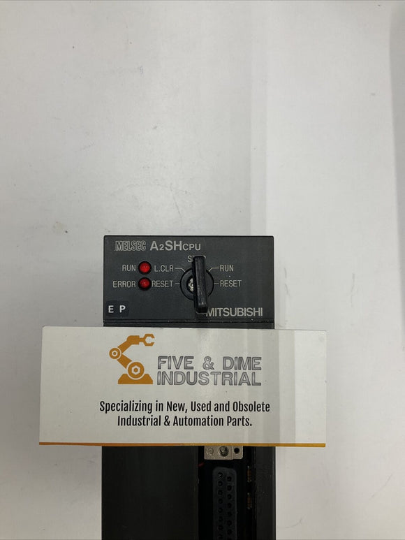 Mitsubishi A2SHCPU CPU PLC, 14k Step Processor w/ Key