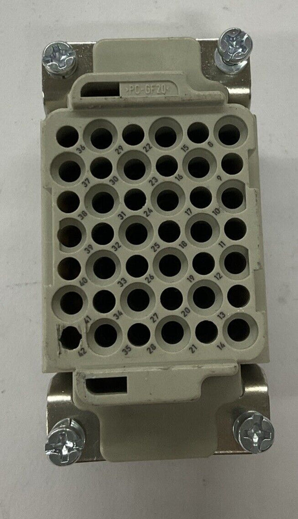 Harting Han-42-DDM / 09-16-042-3001 42 Position Female Insert