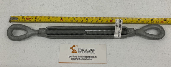 Campbell 625-030 3/8" Hot Dipped Galvanized Steel Turnbuckle