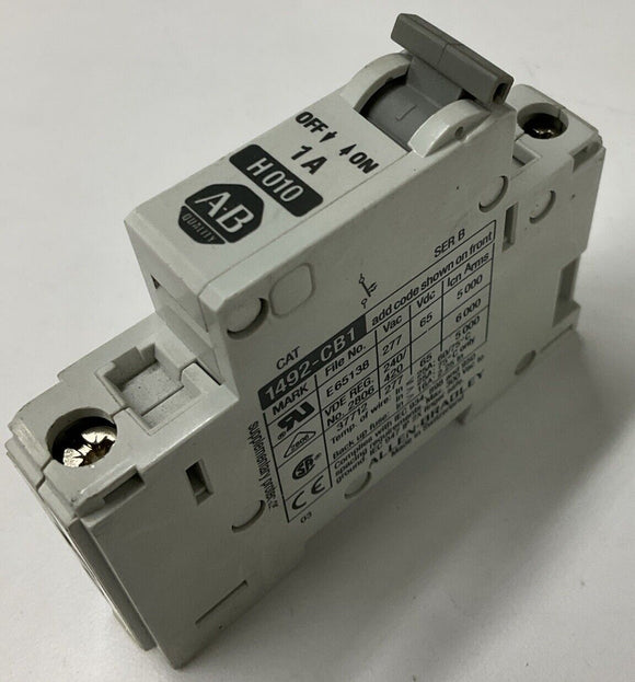 Allen Bradley 1492-CB1-H010 1-Amp Din Mount Circuit Breaker