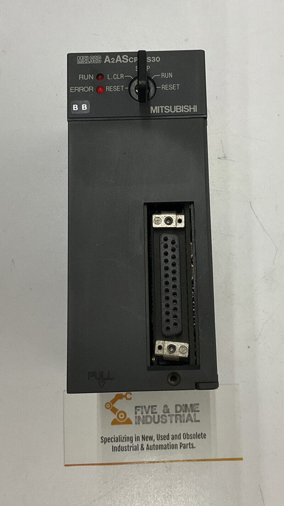 Mitsubishi A2ASCPU-S30 CPU PLC, 30k Step Processor w/ Key