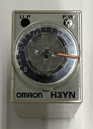 Omron H3YN-4 1s/10s/1min/10 min 100-120VAC, 14 Pin Timer Relay - 0