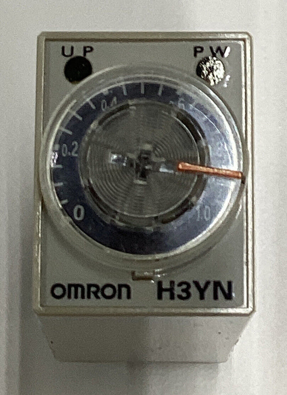 Omron H3YN-4 1s/10s/1min/10 min 100-120VAC, 14 Pin Timer Relay
