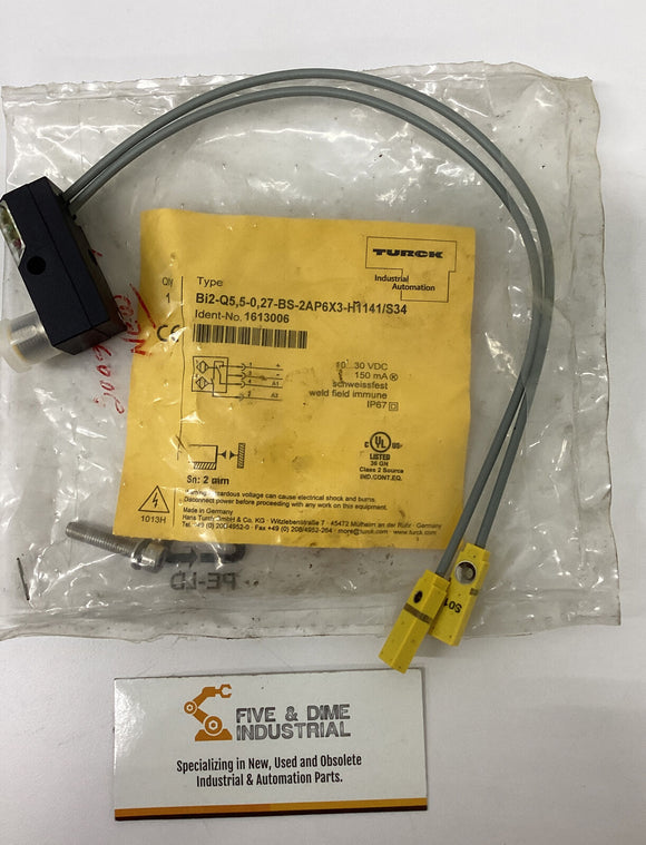 Turck Bi2-Q5,5-0,27-BS-2AP6X3-H1141/S34 Sensor 1613006