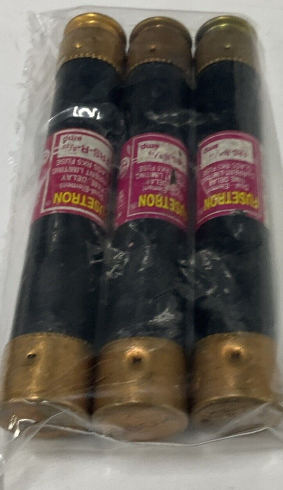 Bussman Fusetron FRS-R-6/10 Dual Element Fuses 6/10 Amp. Lot of 3
