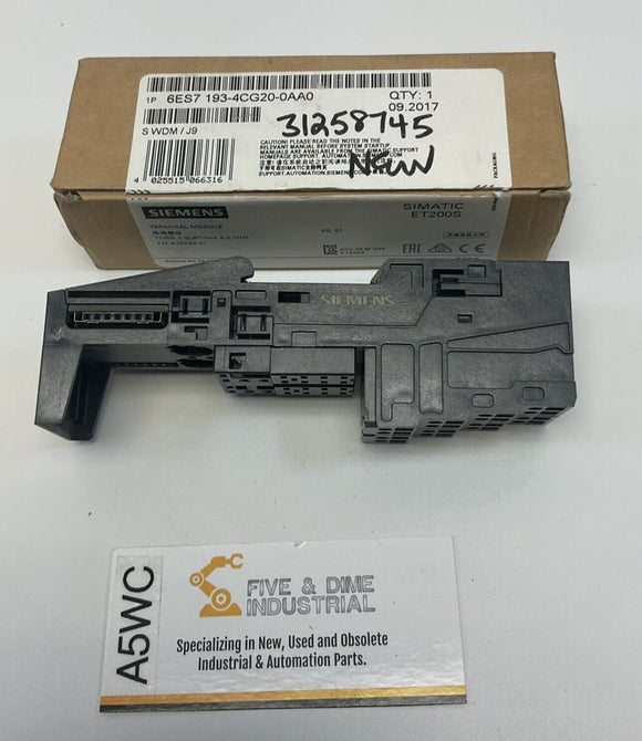Siemens 6ES7 193-4CG30-0AA0 Sealed  Terminal Module
