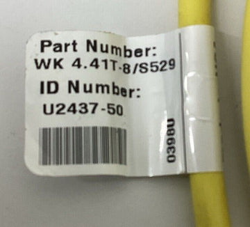 Turck WK4.41T-8/S529 Cable M12, 90 Deg. Female Single End 4-Wire 8M - 0