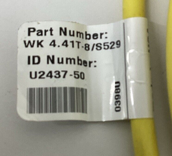Turck WK4.41T-8/S529 Cable M12, 90 Deg. Female Single End 4-Wire 8M