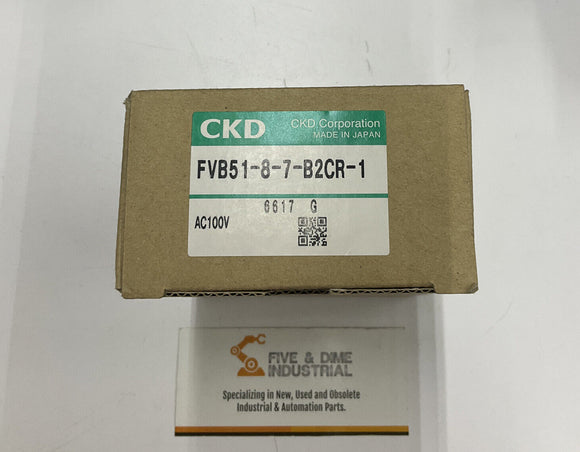 CKD FVB51-8-7-B2CR-1 Direct Acting 2-Port Solenoid Valve for Medium Vacuum