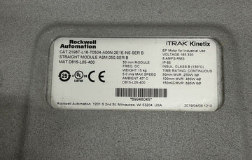 Allen Bradley iTrak Kinetix 2198T-L16-T0504-A00N-2E1E-NS Ser. B Module - 0