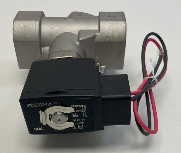 SMC VXD2260G-10N-5C1 Pneumatic 2-Way Media Valve