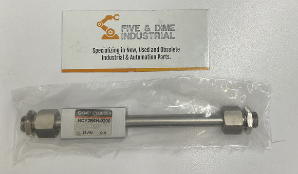 SMC NCY2B6H-0200 Pneumatic Cylinder 85 PSI Rodless