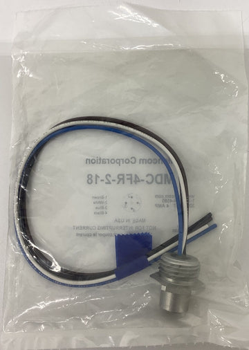 Mencom MDC-4FR-2-18  1/2 NPT  4-Pole Female Receptacle 0.3 Meter - 0