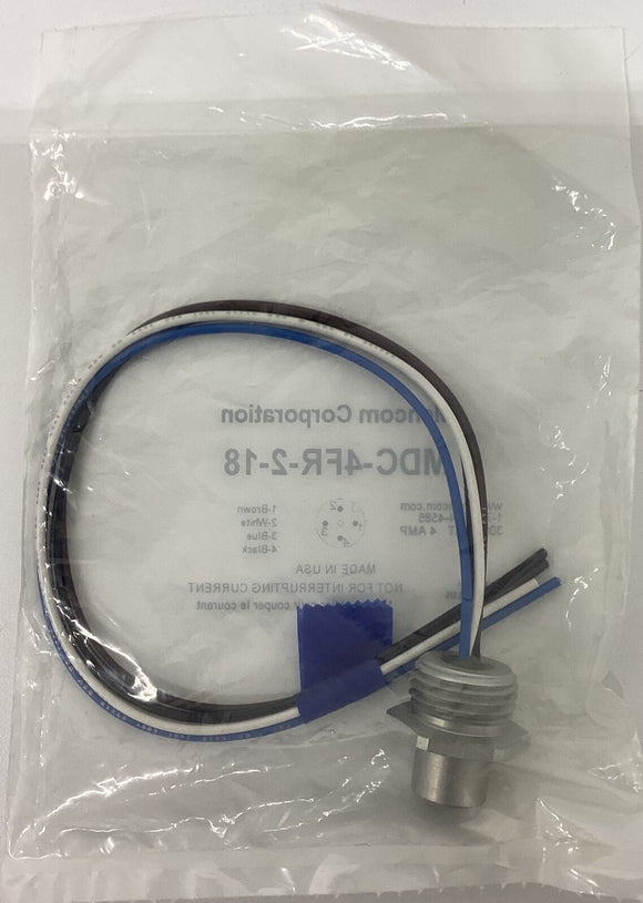 Mencom MDC-4FR-2-18  1/2 NPT  4-Pole Female Receptacle 0.3 Meter