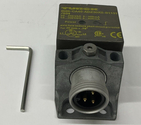 Turck Bi20-CA40-ADZ30X2-B1131/S34 Weld Immune Sensor