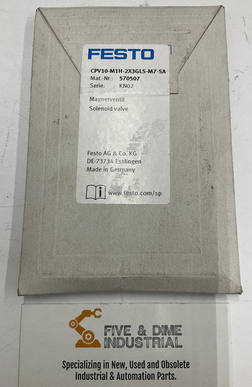 Festo CPV10-M1H-2X3GLS-M7-SA / 590507 Solenoid Valve - 0