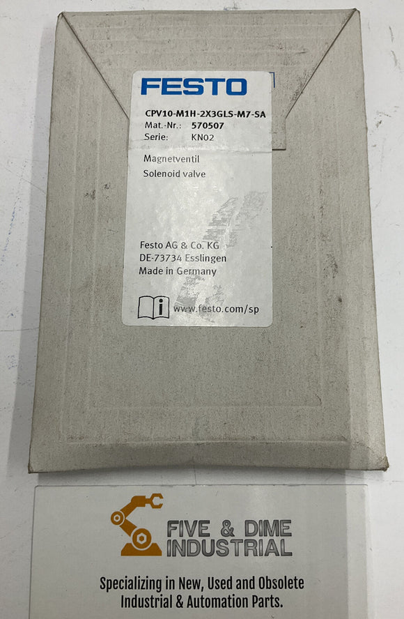 Festo CPV10-M1H-2X3GLS-M7-SA / 590507 Solenoid Valve
