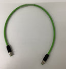 Murr 7000-44511-7960050 M12 Male/Male 4-Pole Shielded Cable .5M-5
