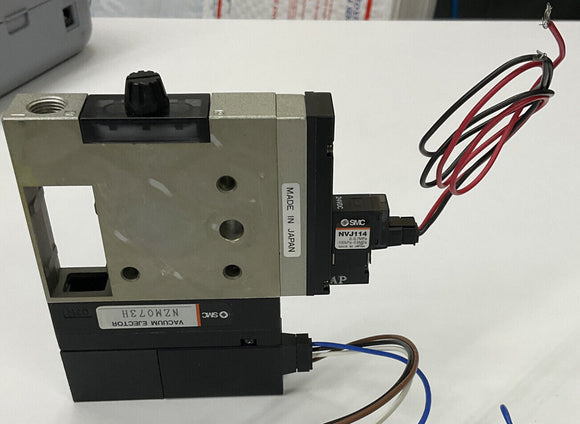 SMC NZM073HT-J5LZ-E 55C Vacuum Ejector with Valve and Switch