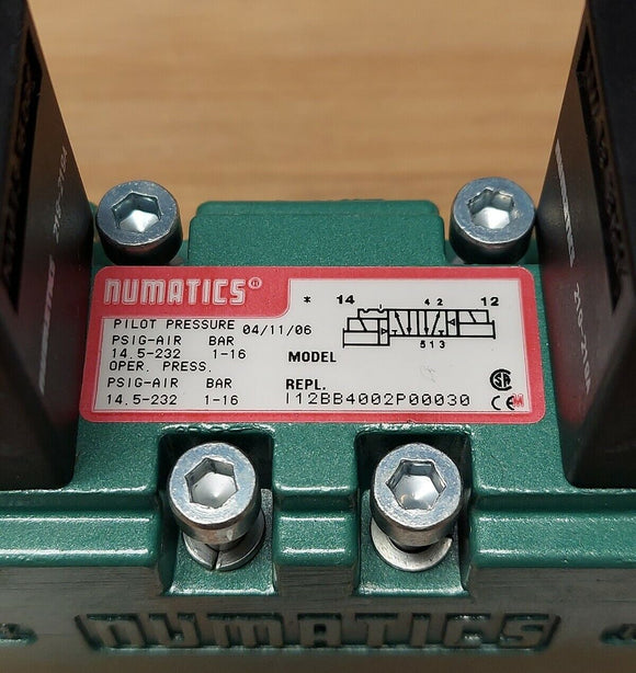 Numatics L12BB5002P00030 228-776A Solenoid Valve 110VAC